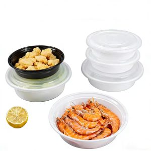high quality thick microwave safe food gradehigh quality thick microwave safe food grade 16oz 24oz 32oz 48oz   round container