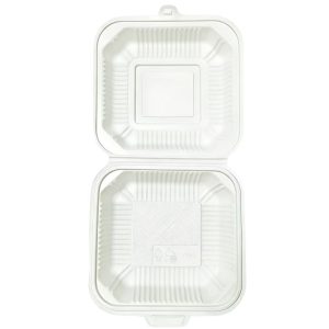 high quality thick microwave safe food grade 8inch and 9inch 1 compartment pp food container 200pcs/ctn